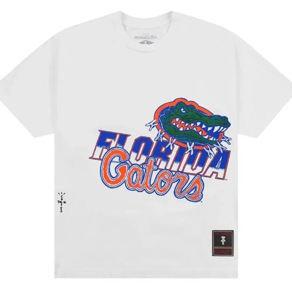 Cactus Jack Travis Scott x Mitchell & Ness University Of Florida Tee Size XL New - Picture 1 of 5